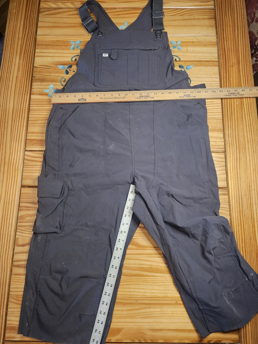 Duluth Trading Co Gray Workwear Bib Overalls - Picture 4 of 5